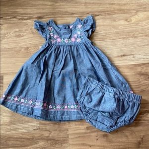 Beautiful springtime dress with matching bloomers